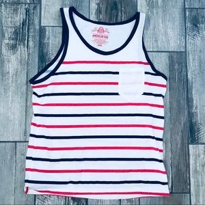 American Rag Red White and Blue Striped Tank Top